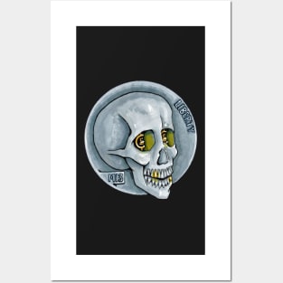 Skull Coin Hobo Nickel Posters and Art